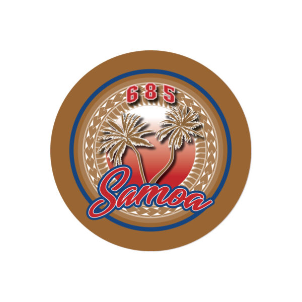 Samoa 685 STAMP - Coaster - Round Hardboard - Coaster - Round Hardboard Thumbnail