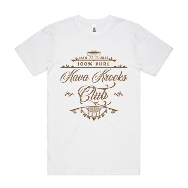 Kava Krooks Club - Brown - Mens Block T shirt Thumbnail