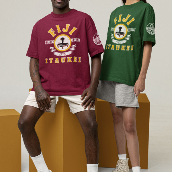 Fiji - iTaukei 679 - Vintage - Mens Heavy Cotton T-Shirt Thumbnail