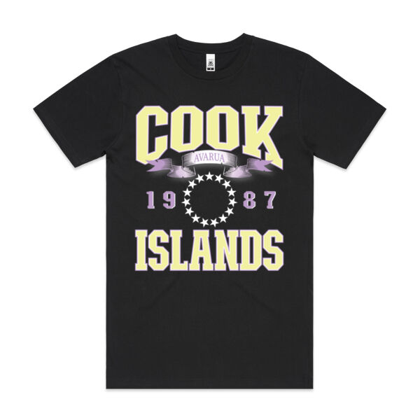 Cook Islands PASTEL - Mens Block T shirt Thumbnail