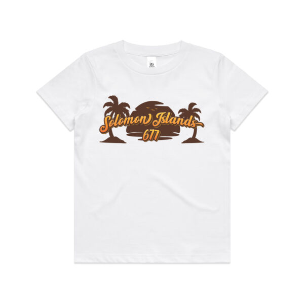 Solomon Islands Sunset Palms - Kids Youth T shirt Thumbnail