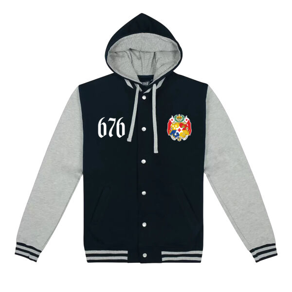 Tonga 676  - Cloke Hooded Letterman Jacket Thumbnail